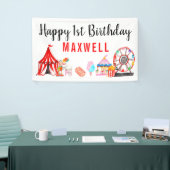 Modern Carnival Circus Festival Kindergeburtstag Banner (Messeveranstaltung)