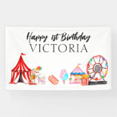 Modern Carnival Circus Festival Kindergeburtstag Banner (Horizontal)