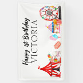 Modern Carnival Circus Festival Kindergeburtstag Banner (Vertikal)