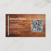 Modern Carob Carpenter Visitenkarte (Vorderseite)