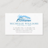 Modern Carwash Service Company Visitenkarte (Rückseite)