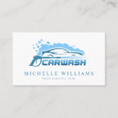 Modern Carwash Service Company Visitenkarte (Vorderseite)