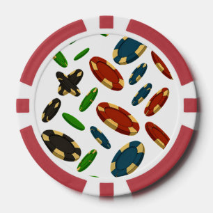 "Modern Casino Chips 3D Art Design"
