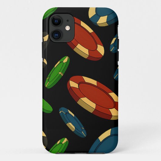Modern Casino Chips 3D Art Design Case-Mate iPhone Hülle (Rückseite)