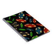 "Modern Casino Chips 3D Art Design" Notizblock (Rechte Seite)