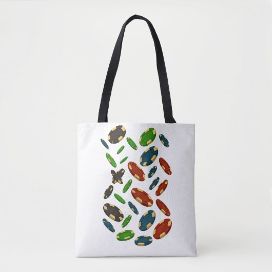 "Modern Casino Chips 3D Art Design" Tasche (Vorderseite)
