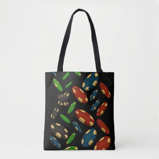 "Modern Casino Chips 3D Art Design" Tasche (Vorderseite)