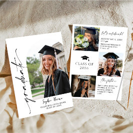 Modern Casual Photo Graduation Party Invitation Einladung