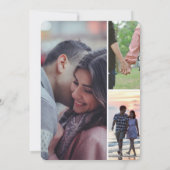 Modern Casual Romantic Couple Wedding Illustration Einladung (Rückseite)