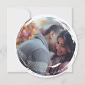 Modern Casual Romantic Couple Wedding Illustration Einladung (Rückseite)