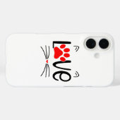 Modern Cat Lover Paw Print Case-Mate iPhone Hülle (Rückseite (Horizontal))