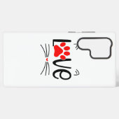 Modern Cat Lover Paw Samsung Galaxy Hülle (Rückseite (Horizontal))