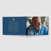 Modern Celebration Of Life Photo Funeral Memorial Gästebuch (Voll)