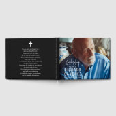 Modern Celebration Of Life Photo Funeral Memorial  Gästebuch (Voll)