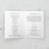 Modern Celebration Of Life Photo Funeral Program Karte (Innenseite)