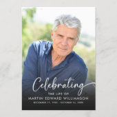 Modern Celebration of Life Photo Funeral Programm (Vorderseite)