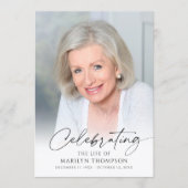 Modern Celebration of Life Photo Memorial Funeral Programm (Vorderseite)