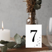 Modern Celestial Minimalist Wedding Table Number Tischnummer