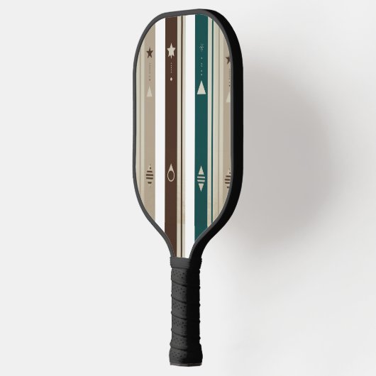 Modern Celestial Triple Vertical Stripe Pickleball Pickleball Schläger (Links)