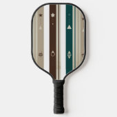 Modern Celestial Triple Vertical Stripe Pickleball Pickleball Schläger (Vorderseite)