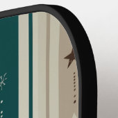 Modern Celestial Triple Vertical Stripe Pickleball Schläger (Linke Seite)