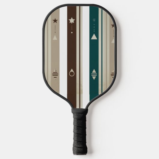 Modern Celestial Triple Vertical Stripe Pickleball Schläger (Vorderseite)