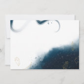 Modern Celestial Watercolor Save the Date Card (Rückseite)