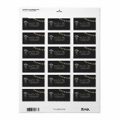 Modern Chalkboard Address Label Adressaufkleber (Vorne)
