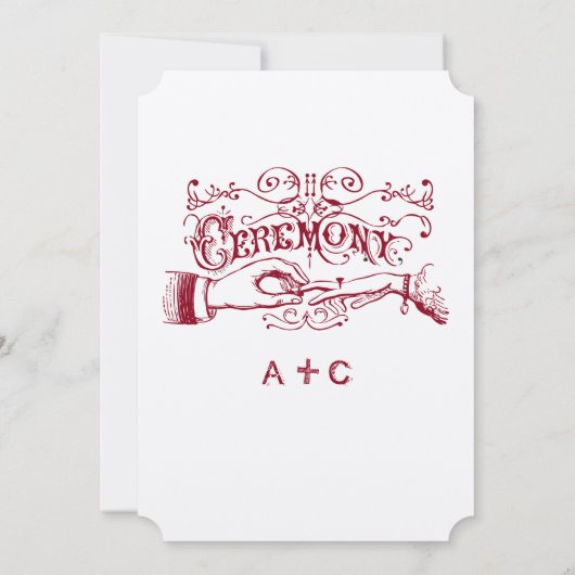 Modern Chalkboard Burgundy Typografie einladen Einladung (Rückseite)