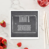 Modern Chalkboard Einfache Skripte Serviette (Beispiel)