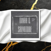 Modern Chalkboard Einfache Skripte Serviette