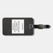 Modern Chalkboard Gepäckanhänger (Rückseite horizontal)