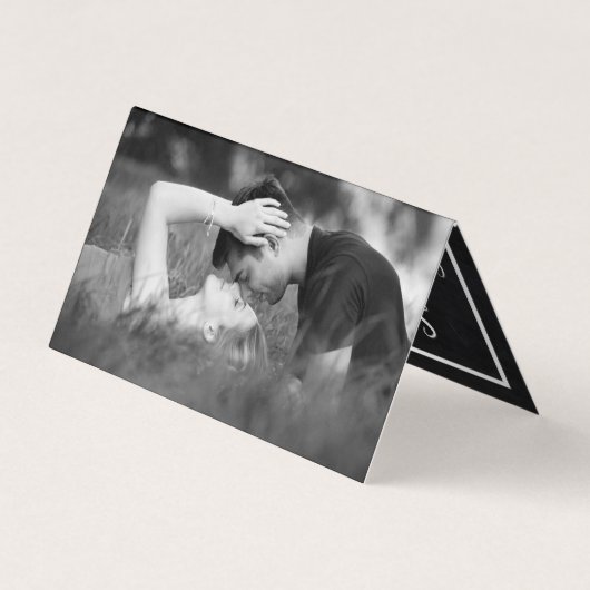 Modern Chalkboard Kalender Save the Date Karte (Rückseite)