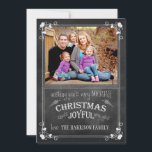 Modern Chalkboard Weihnachts- & Neujahrskarte<br><div class="desc">Modern Chalkboard Weihnachts- & Neujahrskarte</div>