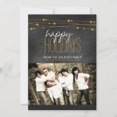 Modern Chalkboard Weihnachtskarten Feiertagskarte (Vorderseite)