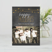 Modern Chalkboard Weihnachtskarten Feiertagskarte (Stehend Vorderseite)