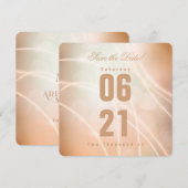 Modern Champagne Color Bokeh Light & Typografy (Vorne/Hinten)