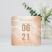 Modern Champagne Color Bokeh Light & Typografy (Stehend Vorderseite)