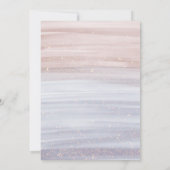 Modern Champagne Glass New Year’s Eve Party Einladung (Rückseite)