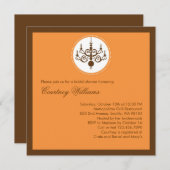 Modern Chandelier Bridal Dusche Einladung (Vorne/Hinten)