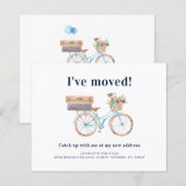 Modern Change of Address Moving Announcement Card (Vorne/Hinten)