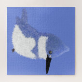 Modern charming belted kingfisher puzzle (Horizontal)