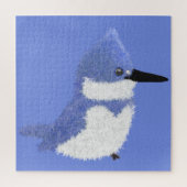 Modern charming belted kingfisher puzzle (Vertikal)