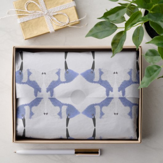 Modern charming belted kingfisher seidenpapier (Geschenk)