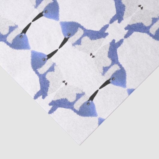 Modern charming belted kingfisher seidenpapier (Ausschnitt)