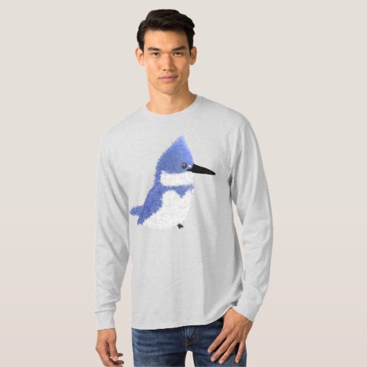 Modern charming belted kingfisher T-Shirt (Vorne ganz)