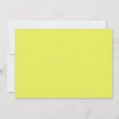 Modern Chartreuse Script Personalized Stationery Mitteilungskarte (Rückseite)