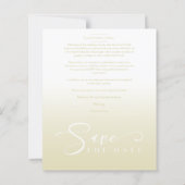 Modern Cheap Gradient Minimalist Photo Couple (Rückseite)