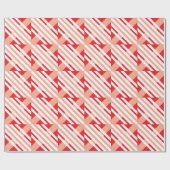 Modern Check Pattern Wrapping Paper Geschenkpapier (Flach)