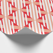 Modern Check Pattern Wrapping Paper Geschenkpapier (Ecke)